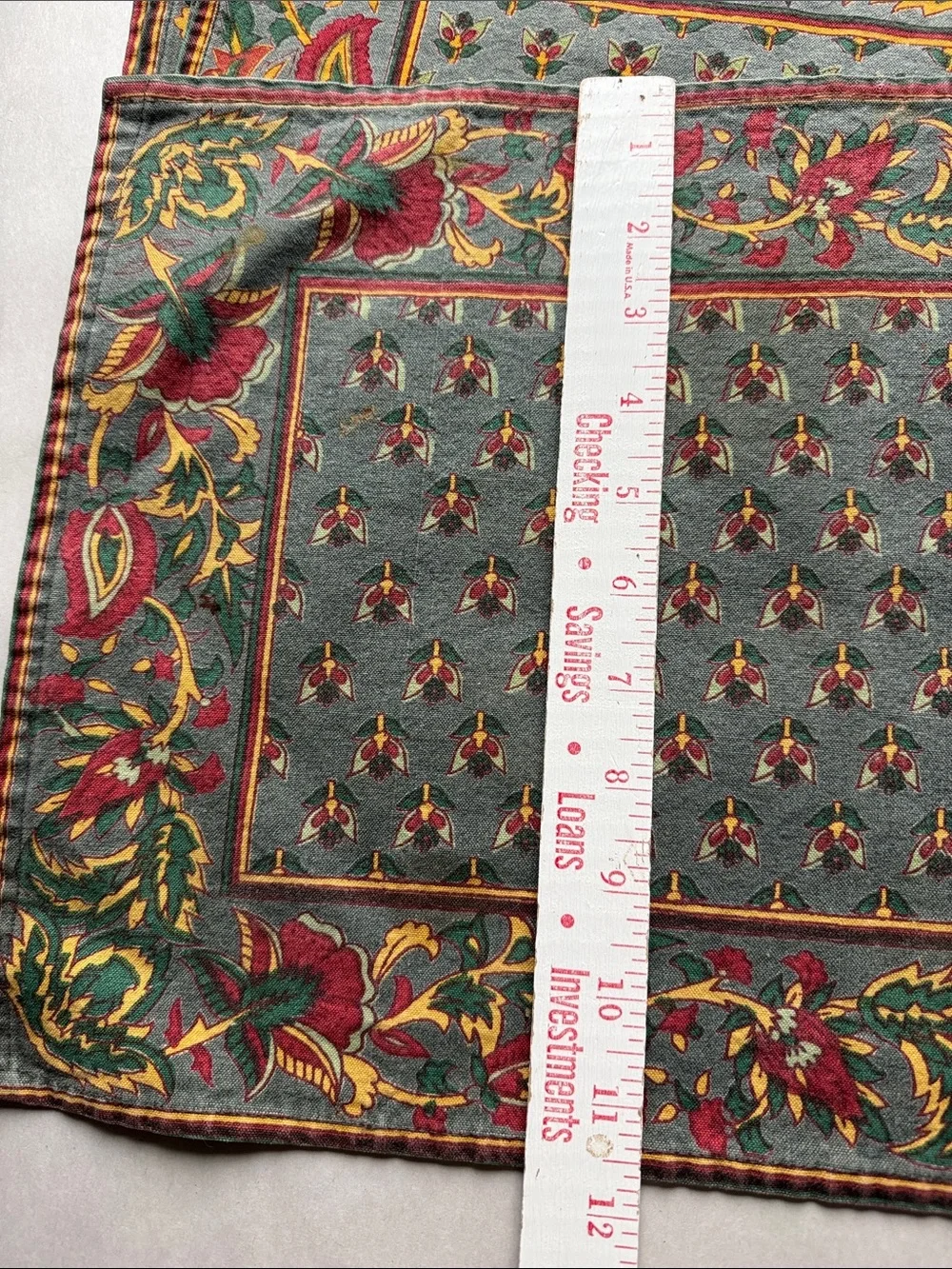 Vintage French Country Provenchal Placemats Set of 6 Floral Botanical 18’X11.5’